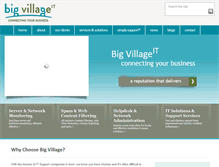 Tablet Screenshot of bigvillageit.com